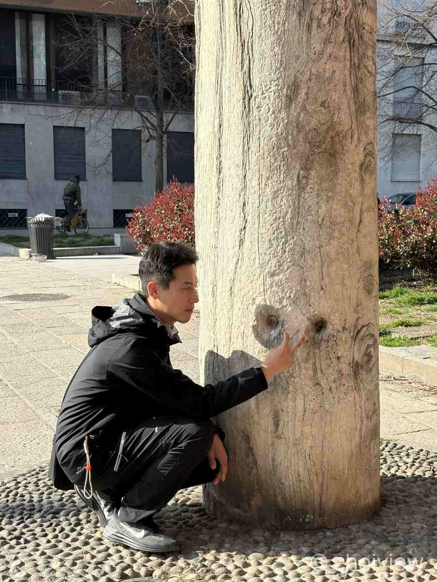 악마의 뿔 자국 기둥 1