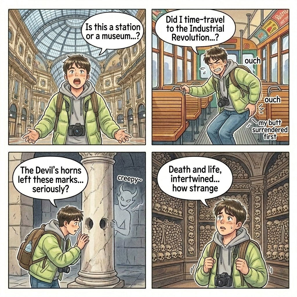 Milano travel English comic