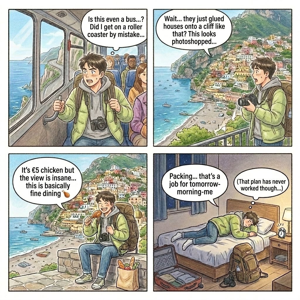 Sorrento-Positano English comic