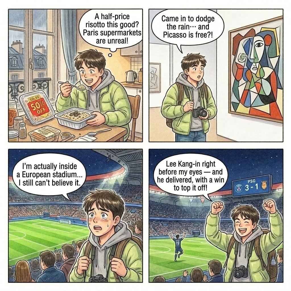 Paris travel English comic