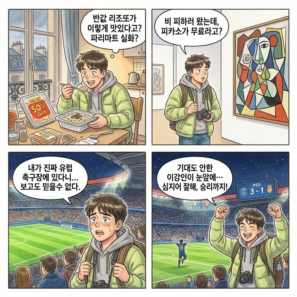 여행 쉼터 · 파리, 느긋한 오후와 처음 본 유럽 축구